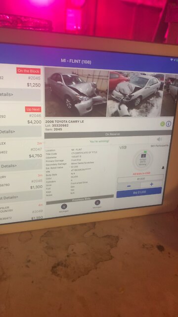 Dhp greenhouse Copart auto auction 4-6-2022