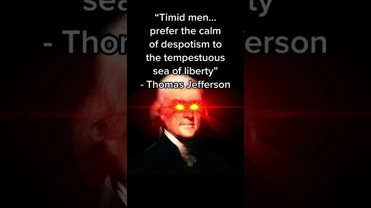 Thomas Jefferson Said WHAT?! Gorilla Sliding Libertarian Meme Sea of Liberty Quote #shorts