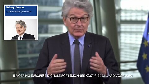 CBDC in 2030 €174 Miljard- invoering DEID EU Commissaris interne markt Thierry Breton ​⁠