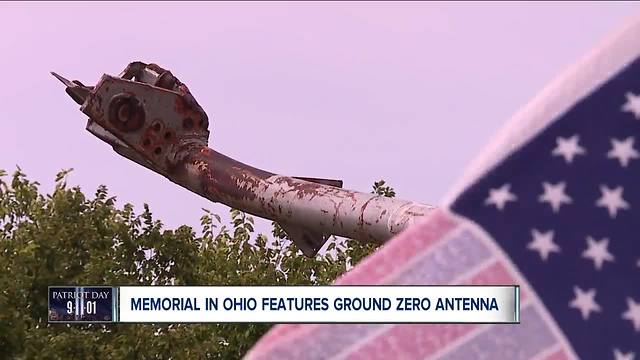 Antenna from North Tower of World Trade Center on display in small Ohio village