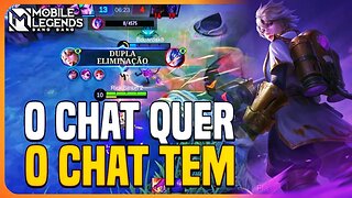 O CHAT PEDIU ESSA HEROÍNA PRA SUBIR | ÉPICO AO MÍTICO SOLO SEM EMBLEMA #2 | MLBB