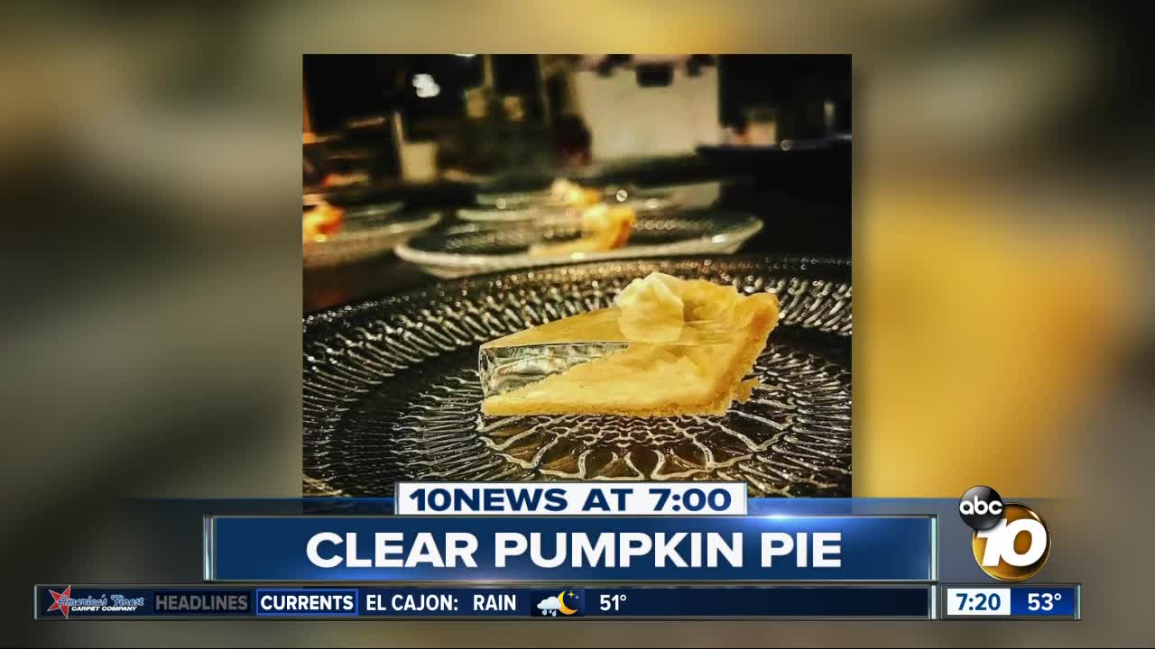 Translucent pumpkin pie?