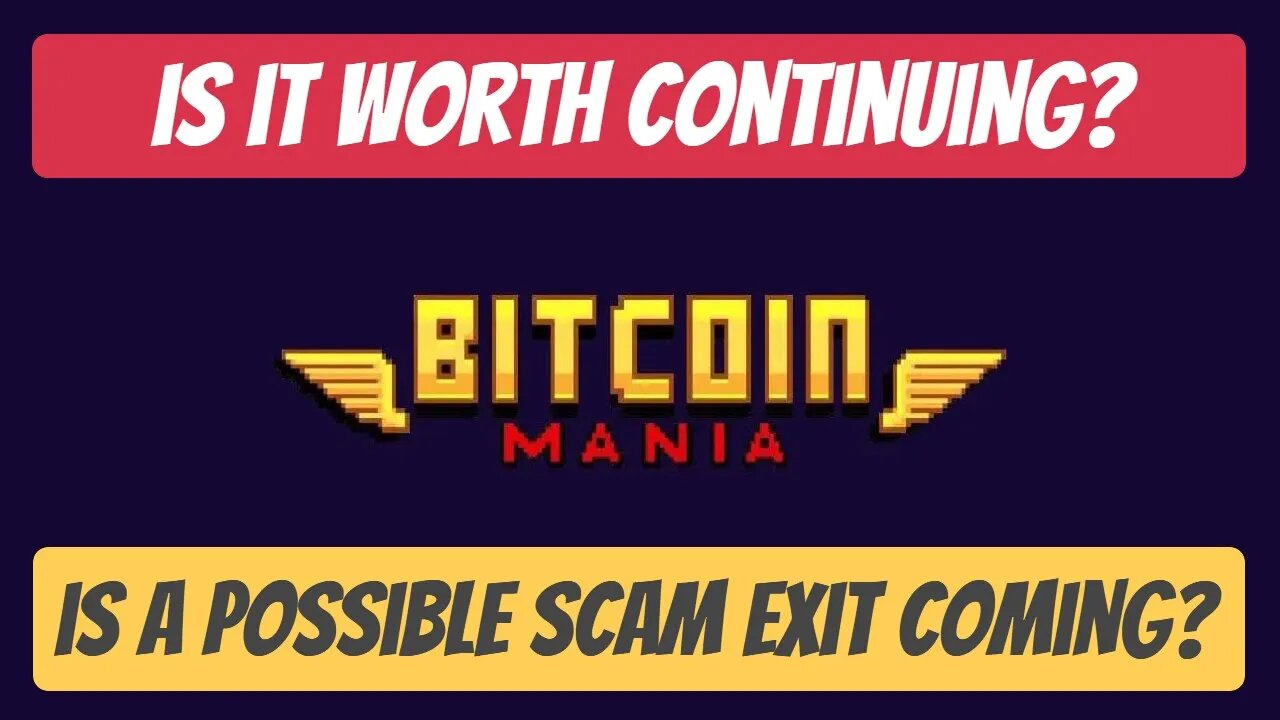 Bitcoin Mania Update , Is There A Possible Scam Exit Coming?