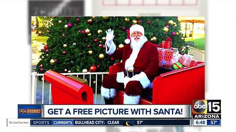 Get a FREE picture with Santa Claus!