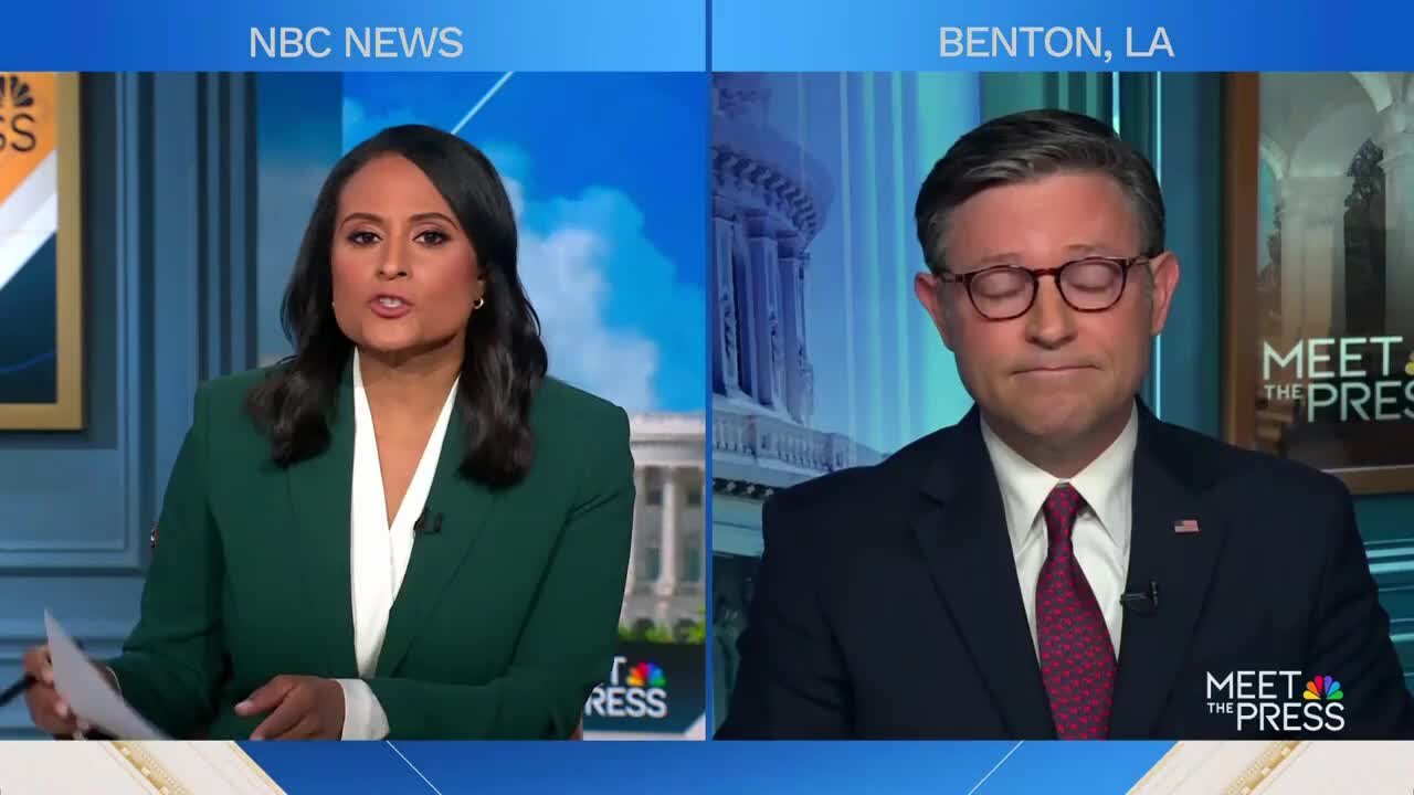 ‘Listen to Your Questions!’ NBC’s Welker Battles Speaker Johnson over Trump Cholesterol Levels: ‘American People Don’t Care!’