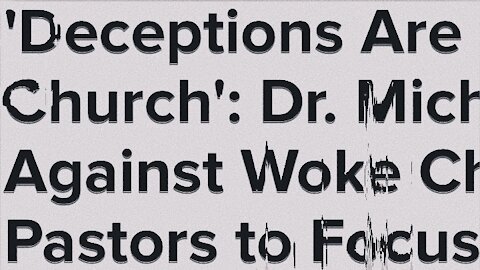 "If The Church Goes Woke, The Church Goes Broke" | 05.04.2021