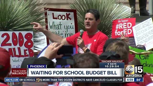 Arizona teachers continue protests at state capitol