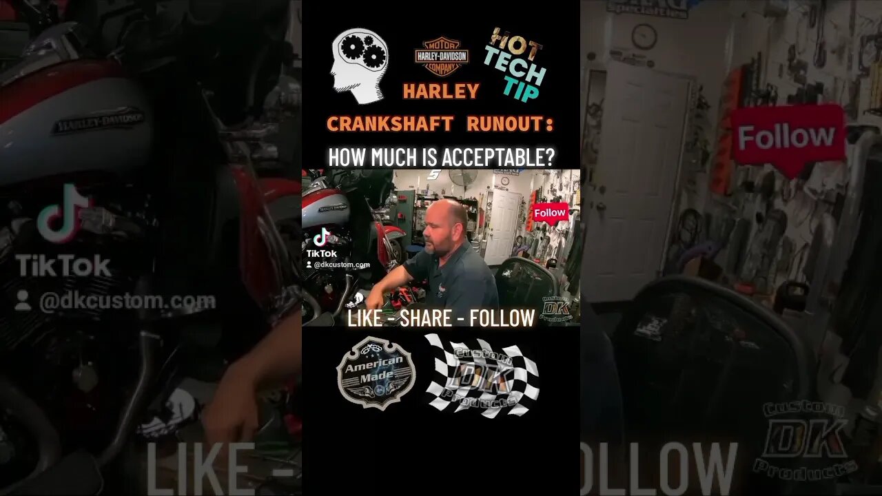 ⚙️Harley Tech Tip: Runout Check #shorts