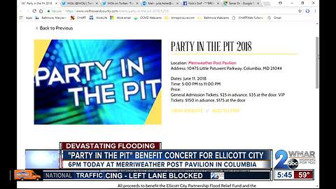 Party in the Pit benefit concert for Ellicott City Monday night