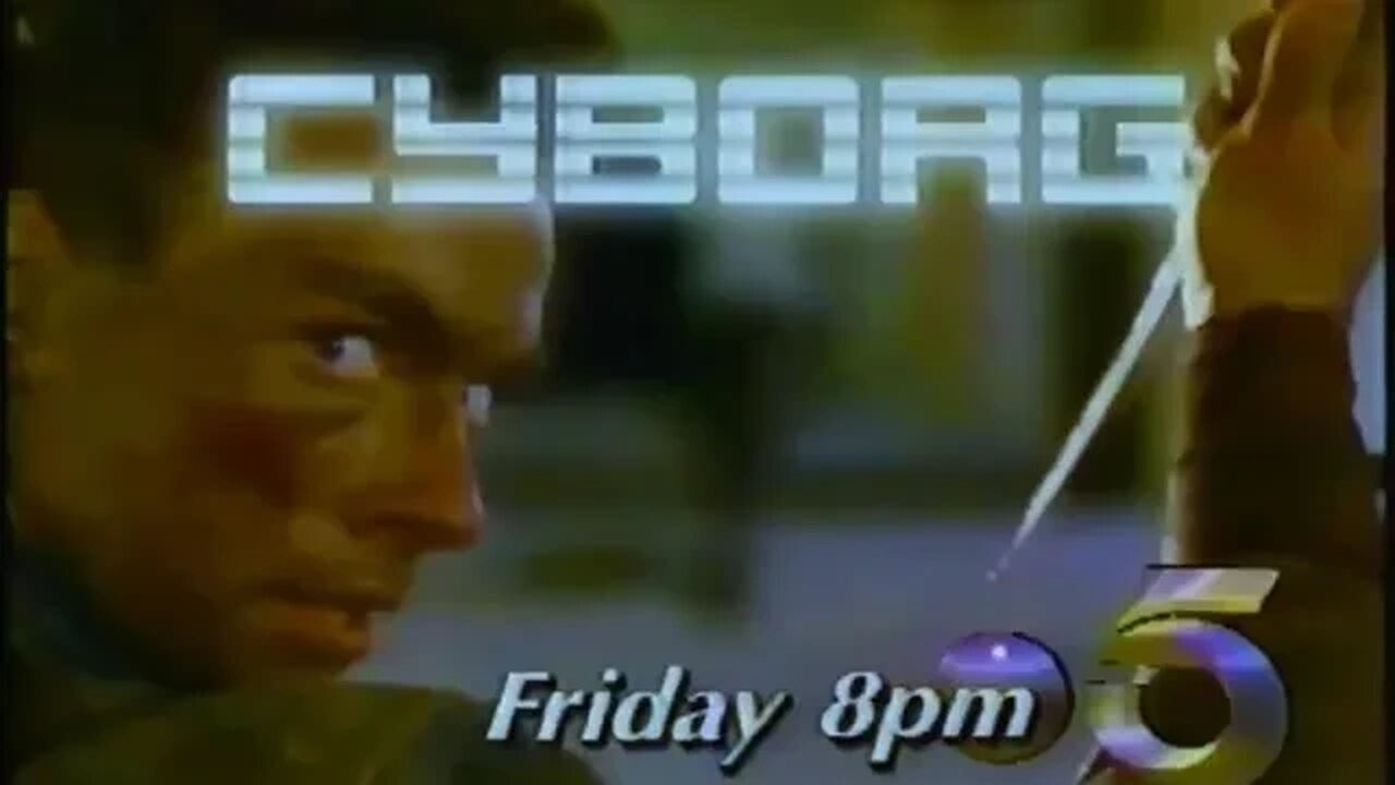 1993 Van Damme Sci-Fi Awesomeness: Cyborg Trailer on Fox 5 KTLA TV!