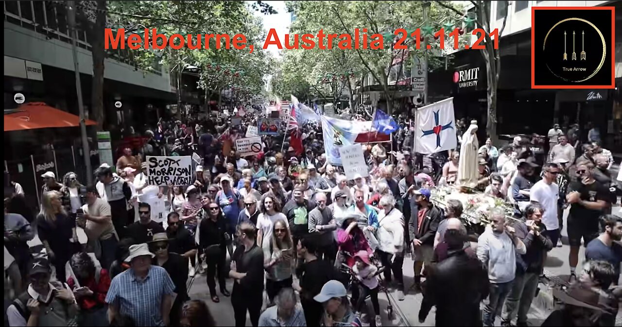 Hundreds of Thousands March in Melbourne - Creator: True Arrow