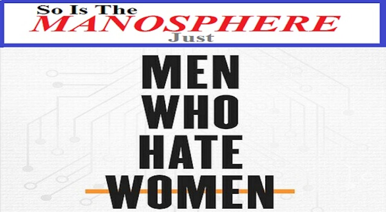 Is The Manosphere Just A Bunch Of Woman Hating Lames Or Is There Something To It?