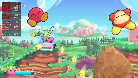 Ryujinx | Kirby's Return to Dream Land Deluxe | 5800X | RX 6600 | 3x 2160p/3240p | 2023