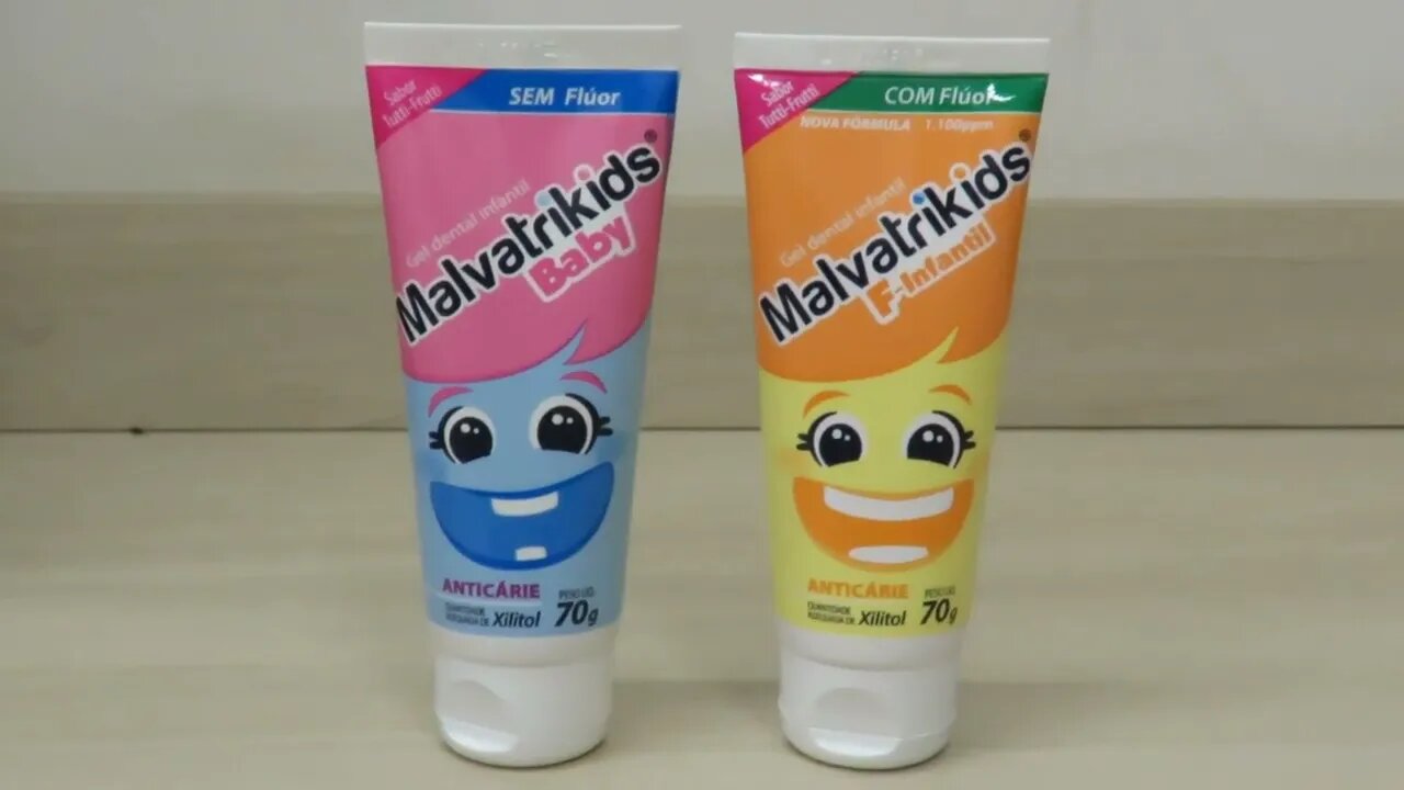 Gel Dental Infantil Malvatrikids Baby 70g e Gel Dental Infantil Malvatrikids F-Infantil 70g