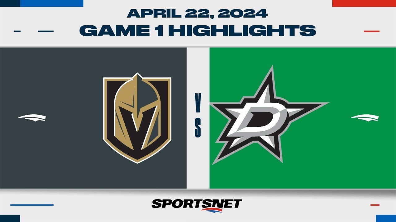 NHL Game 1 Highlights Golden Knights vs Stars April 22 2024