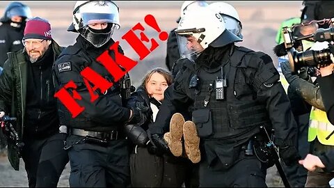 Greta Thunberg STAGES Her Arrest