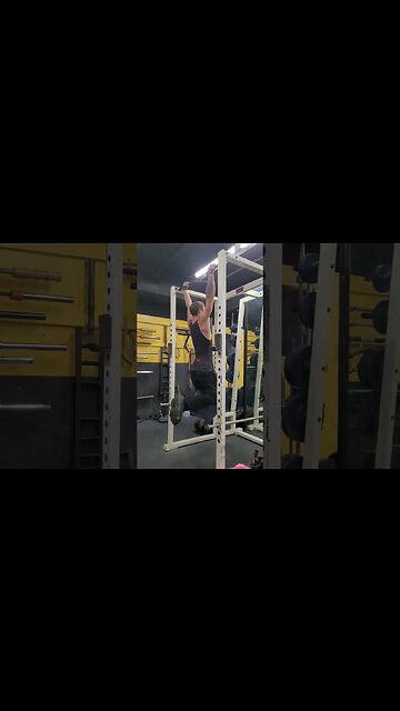 90 Pound Weighted Pullups & 5 Muscle Ups