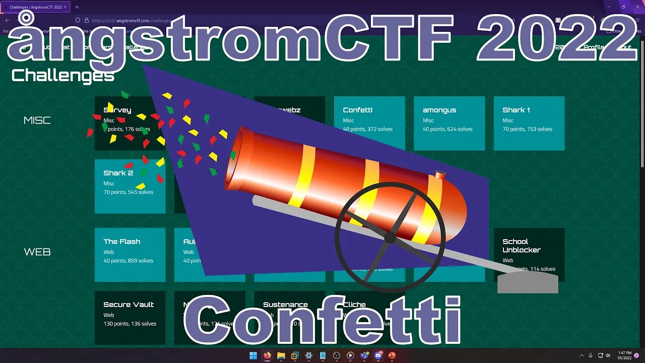 angstromCTF 2022: Confetti