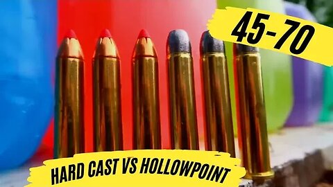 45-70 Hard Cast vs Hollowpoint - How Many Milk Jugs???