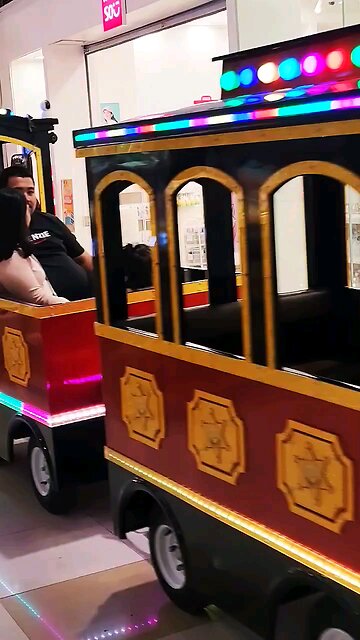 Joy train in SM MALL MARIKINA