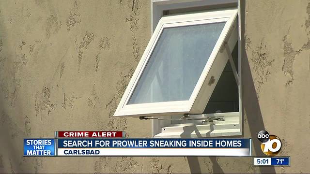 Search for North County prowler sneaking inside homes