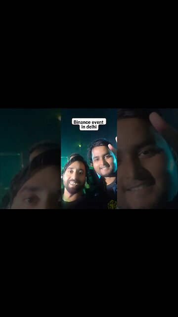 Binance event in Delhi India.