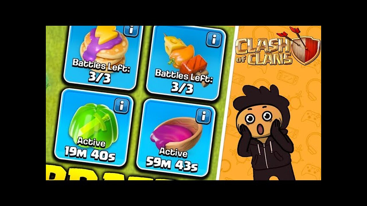 New Magic snacks , Supercharged building , Clan notice board and many more....