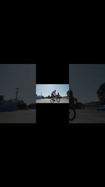 skateboarder learns BMX #bmx #shorts