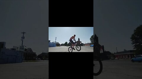 skateboarder learns BMX #bmx #shorts