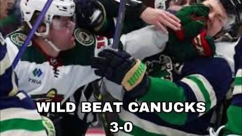 Vancouver Canucks Lose to Minnesota Wild 3-0!