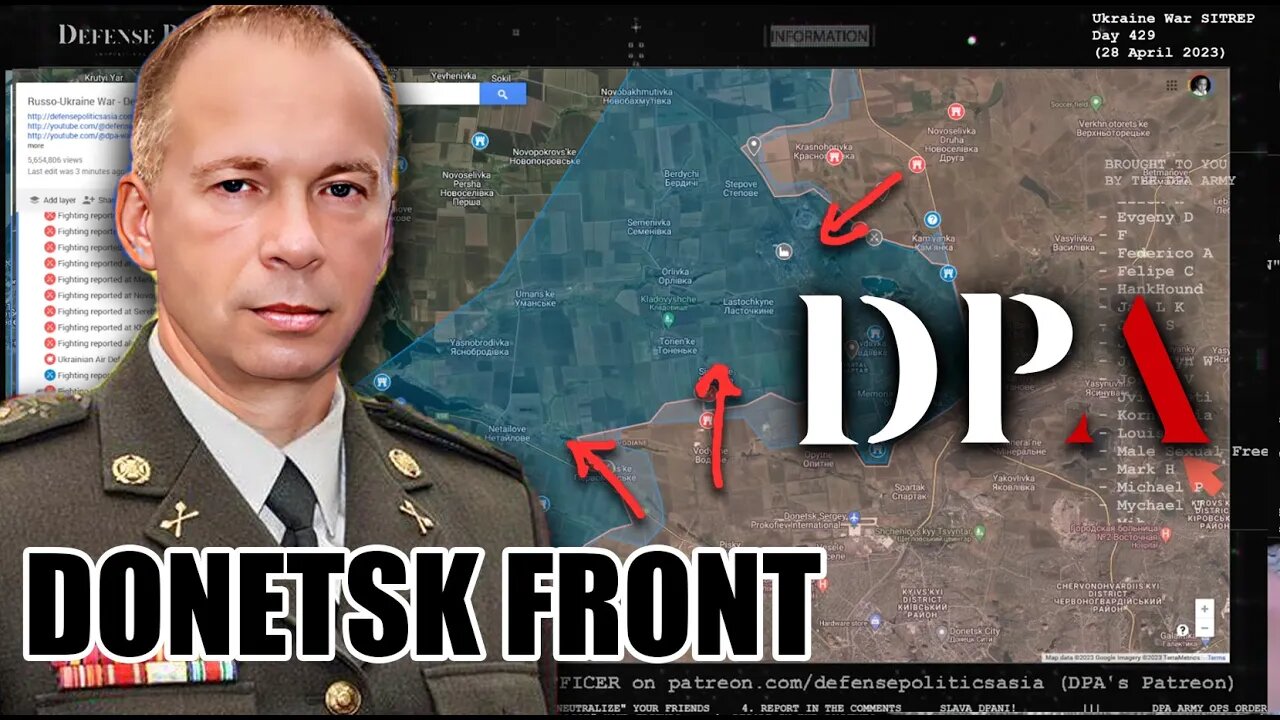 [ Donetsk Front ] Avdiivka, Sjeverne, Pervomaiske Marinka, Novomykhailivka, Vodyane & Pavlivka