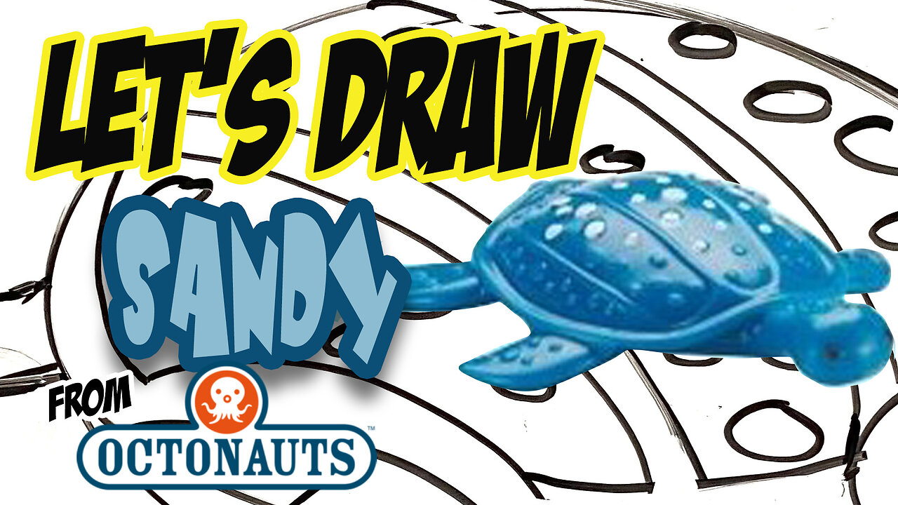 Drawing Sandy from Octonauts with basic shapes & lines