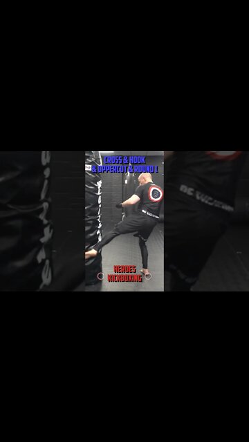 Heroes Training Center | Kickboxing "How To Double Up" Cross & Hook & Uppercut & Round 1 | #Shorts