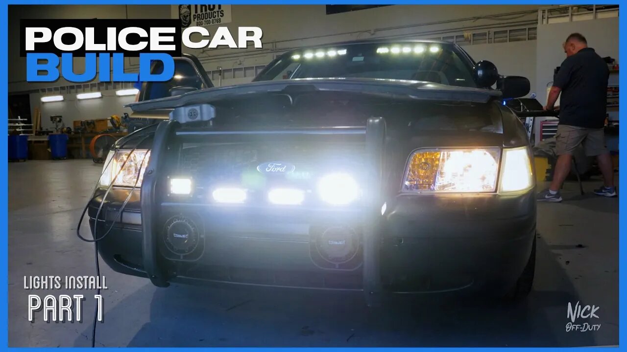 POLICE CAR BUILD : Police Lights Install (Process Breakdown) Part 1