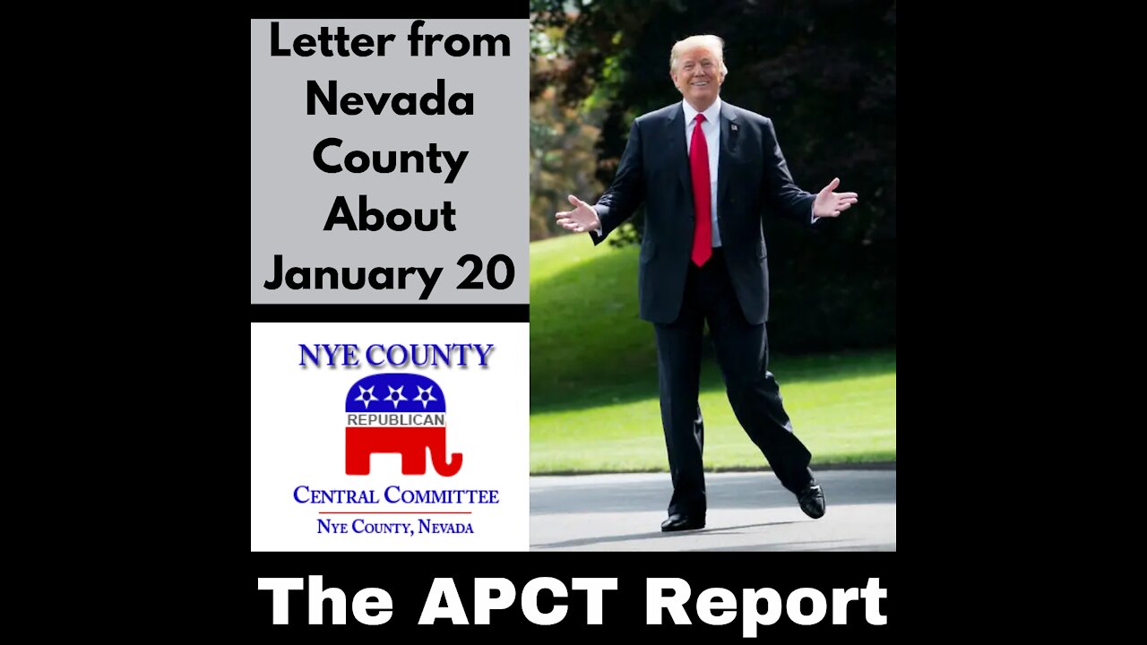 Letter from Nevada County About January 20