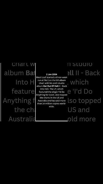 The History of Rock N Roll January 2, #short