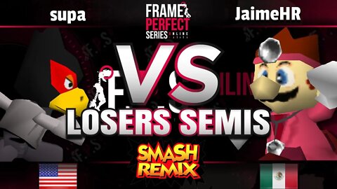 FPS3 Online - supa (Falco/Bowser) vs. RG | JaimeHR (Dr. Mario/D. Samus) - Smash Remix Losers Semis