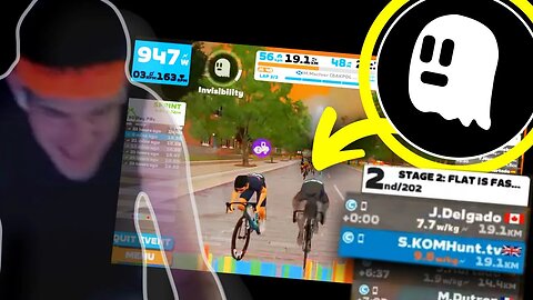 Can I WIN a Zwift Race with Ghost Power Up? Flat is Fast Stage 2 👻