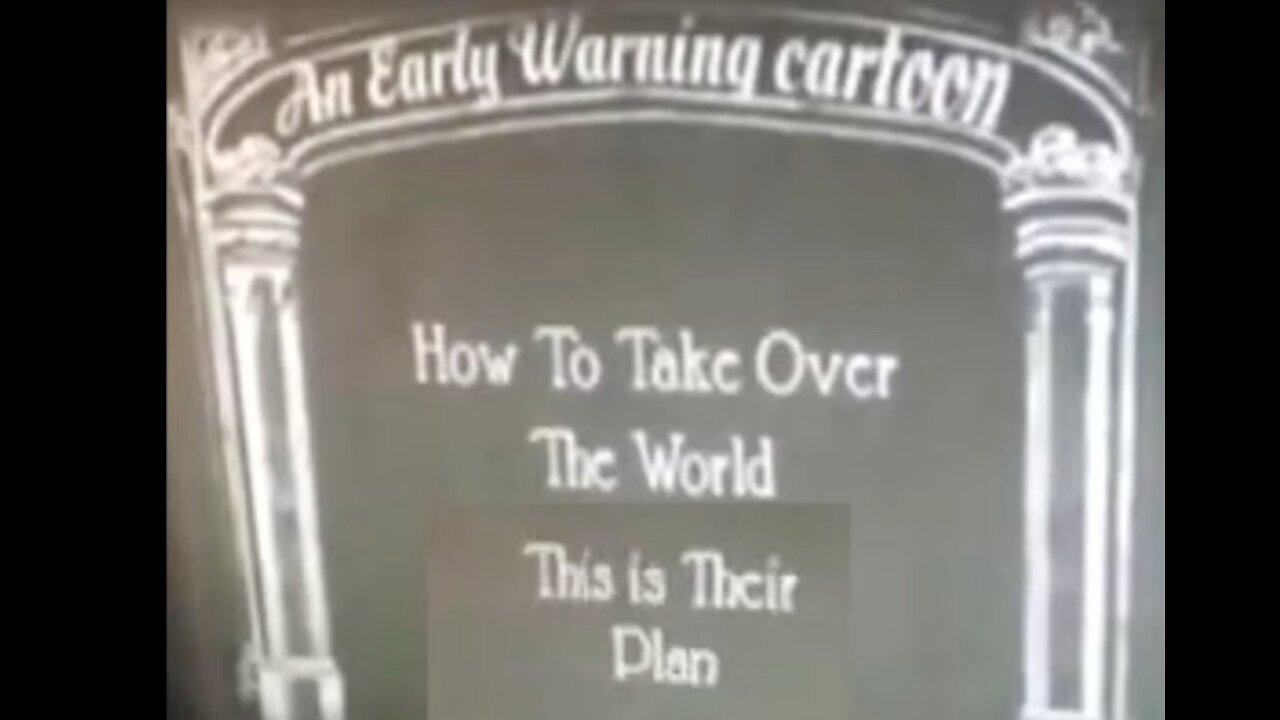 Early Warning Cartoon from 1930