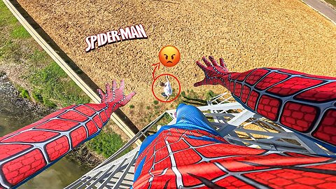 SPIDER-MAN FIGHTS CRIME In Real Life! (Funny Parkour POV).