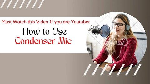 How to use condencer mic|how to use condencer mic||condenser microphon|sadarkhantv