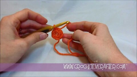 Left Hand Single Crochet Tutorial #17: SC into a Center Ring