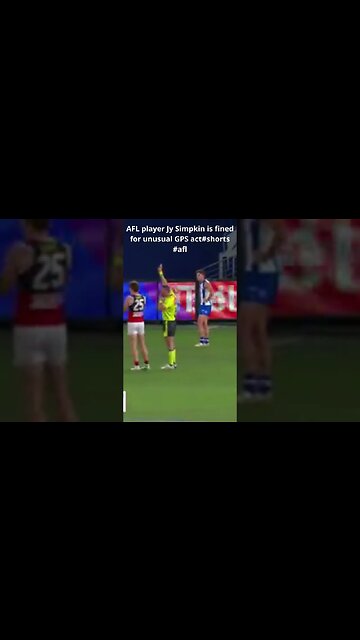 AFL player Jy Simpkin is fined for unusual GPS act #shorts #afl