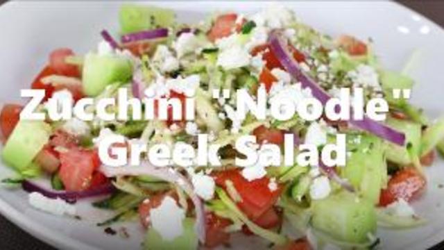 Zucchini Noodle Greek Salad