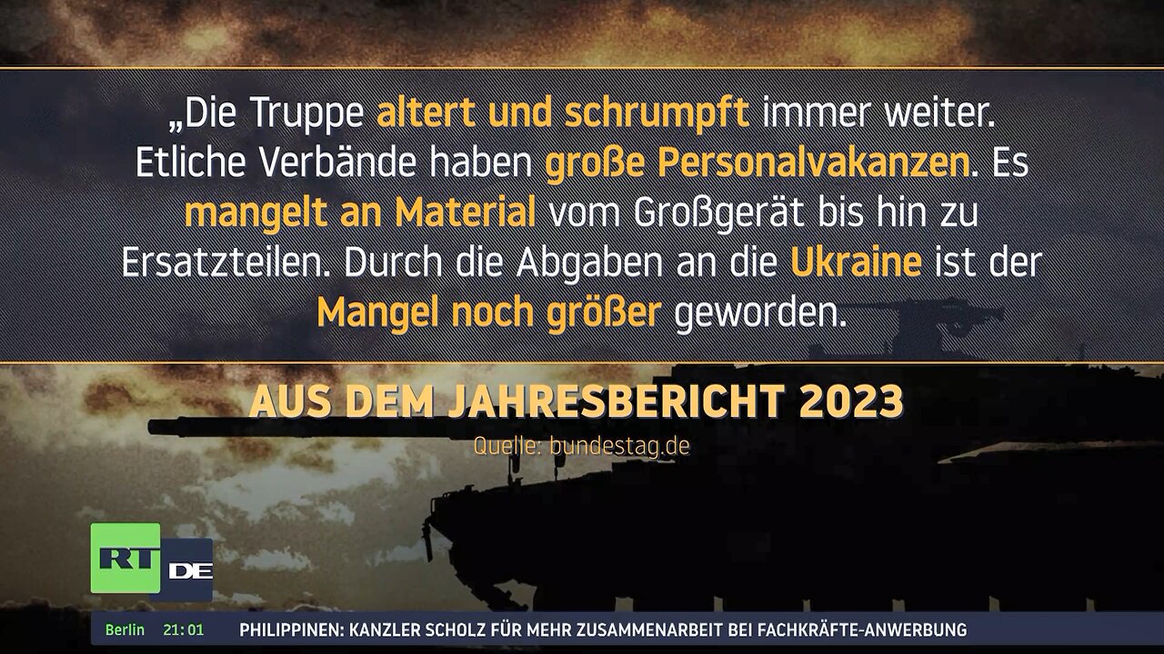 Neuer Wehrbericht: Zustand der Bundeswehr "zum Teil beschämend"