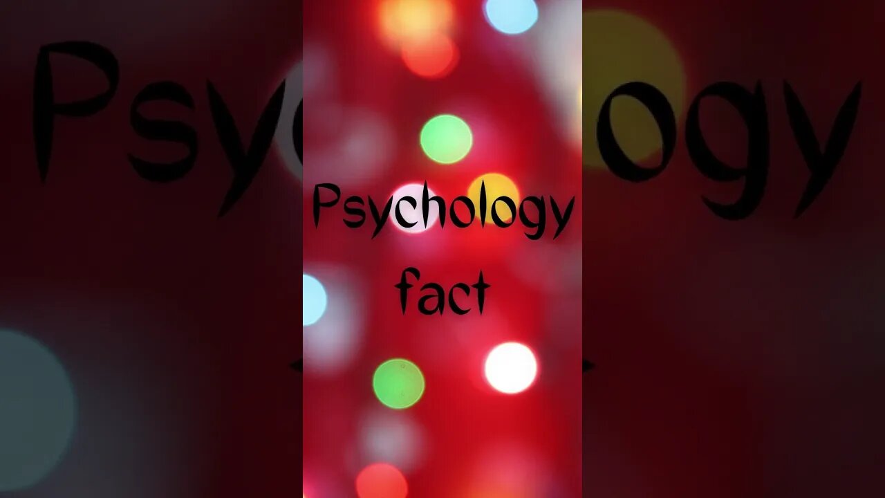 This Crazy Psychology Fact Will Blow Your Mind #shorts