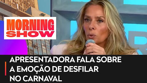 Adriane Galisteu: “Entrar na Avenida é como um jogador de futebol fazer gol no Maracanã lotado”