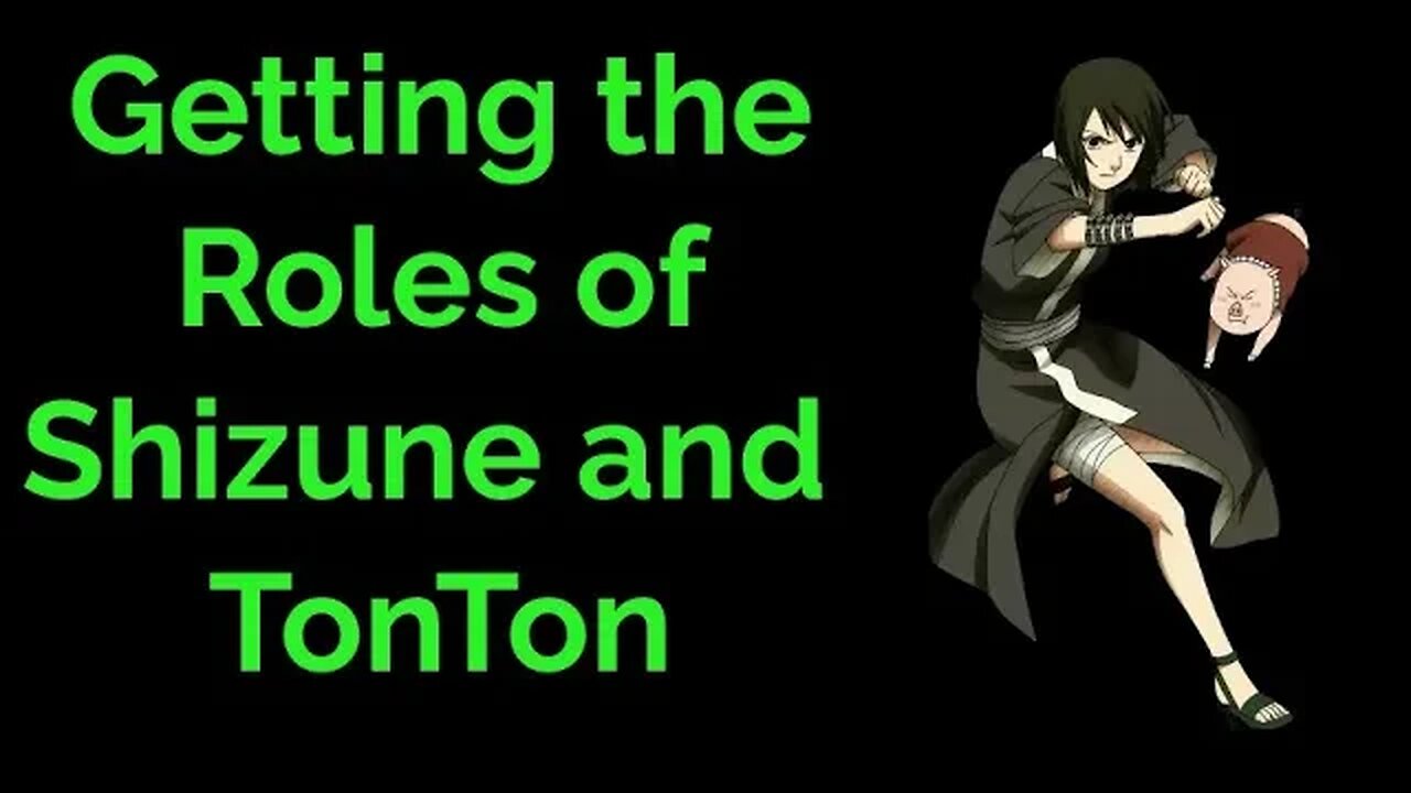 Getting the Roles of Shizune and TonTon from Naruto #Naruto #anime #Shizune #tsunade #voiceacting