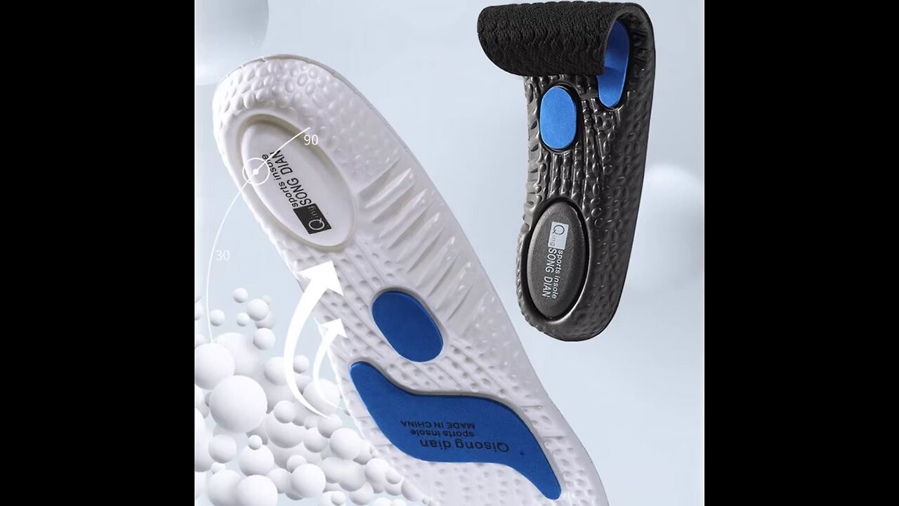 Insoles For Shoes Sole Shock Absorption Deodorant Breathable Cushion Running Shoe-pad For Feet