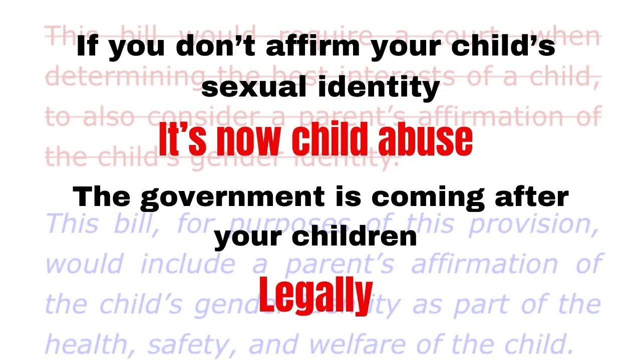 Affirm your child’s sexual identity or else.